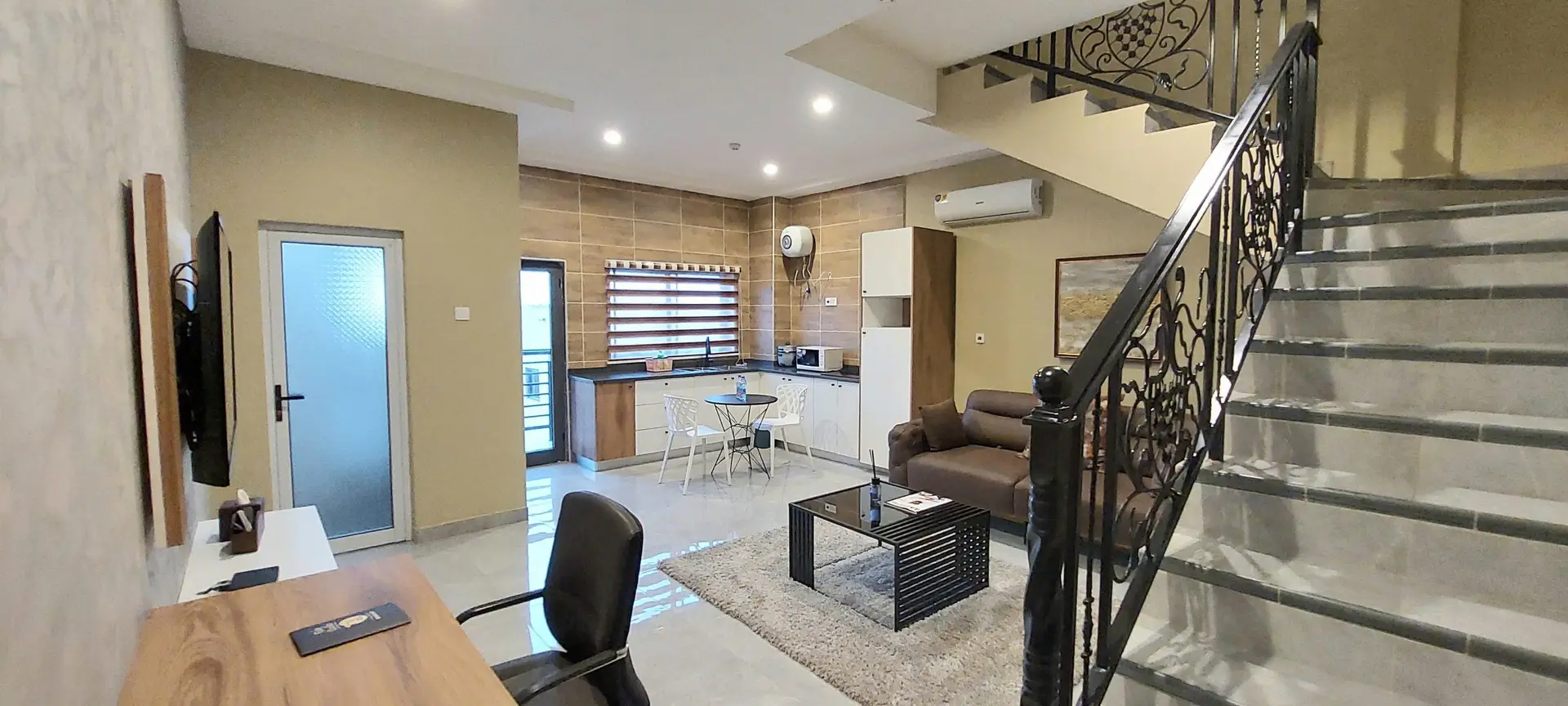 Duplex apartment interior at Ridge Condos, Kumasi