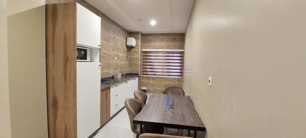 Signature two-level duplex boss apartment interior, Ridge Condos Kumasi