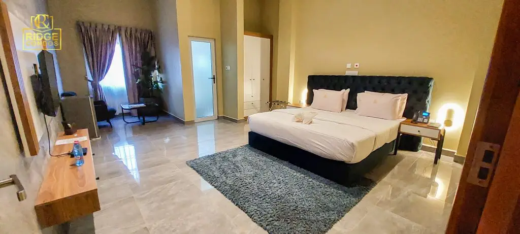 Standard Room interior at Ridge Condos