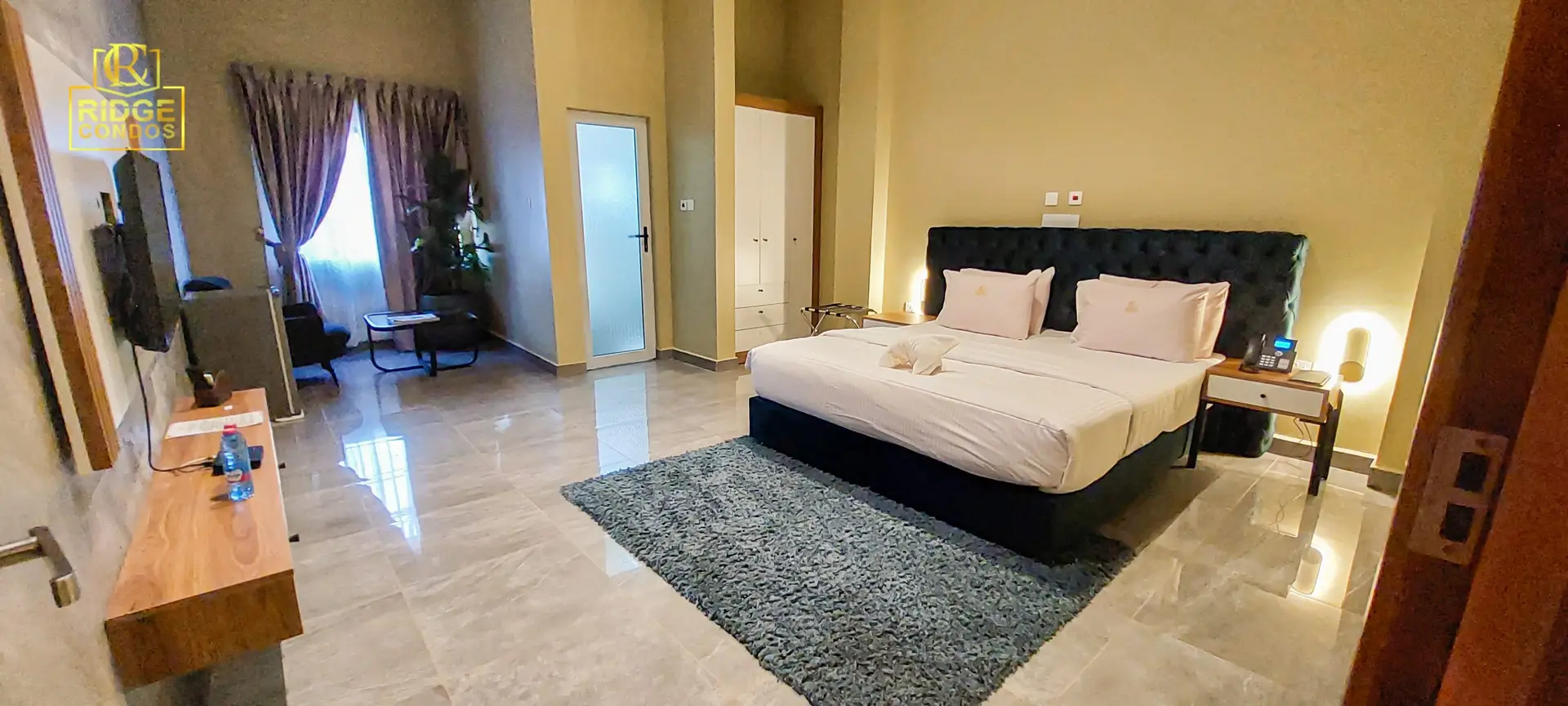 Standard Room interior at Ridge Condos