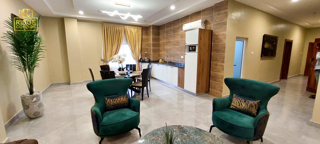 Two bedroom boss apartment interior at Ridge Condos, Kumasi