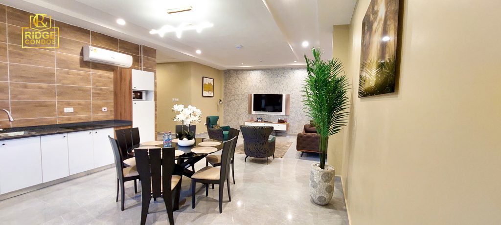 Two bedroom boss apartment interior at Ridge Condos, Kumasi