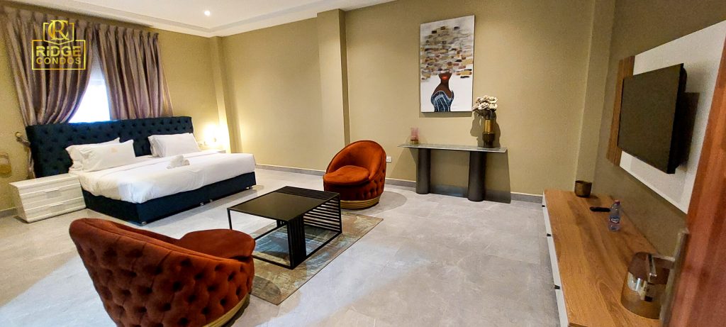Two bedroom boss apartment interior at Ridge Condos, Kumasi