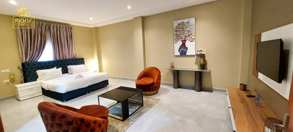 Two bedroom boss apartment interior at Ridge Condos, Kumasi